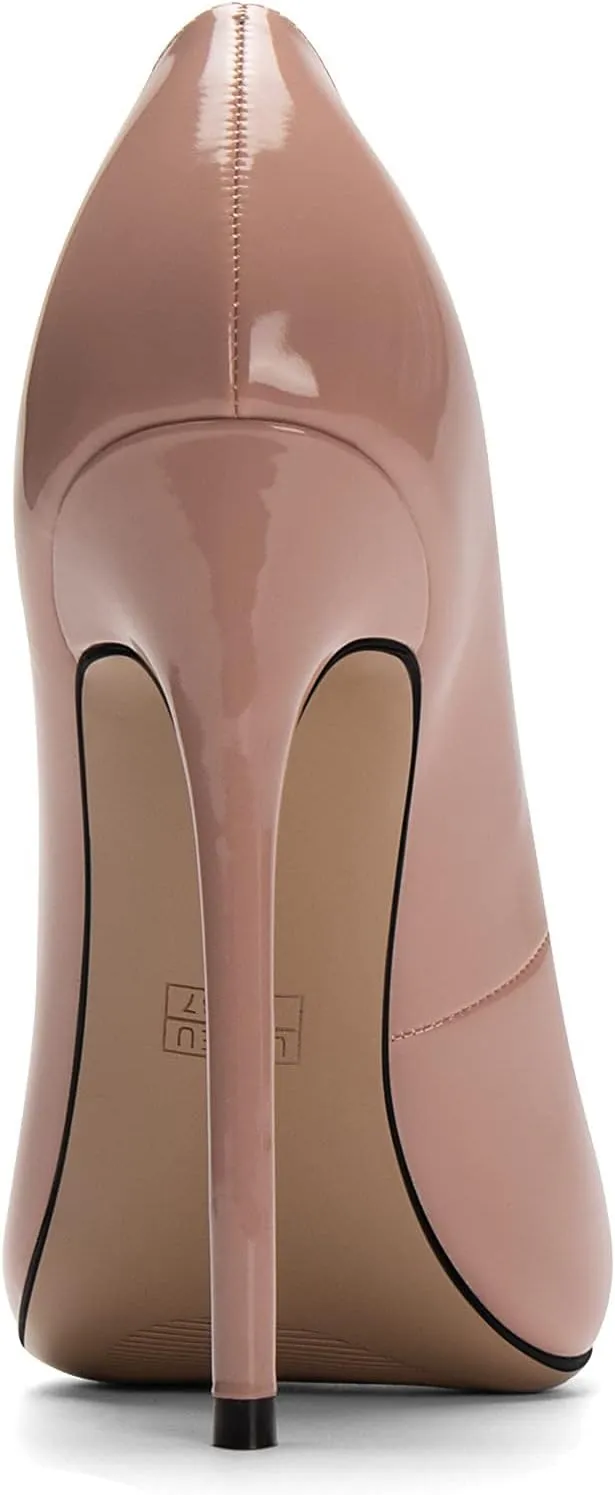 SAMMITOP Women's Classic Round Toe High Heels Dress Pumps