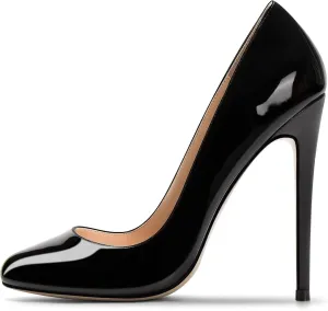 SAMMITOP Women's Classic Round Toe High Heels Dress Pumps