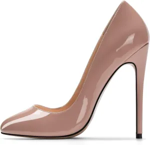 SAMMITOP Women's Classic Round Toe High Heels Dress Pumps