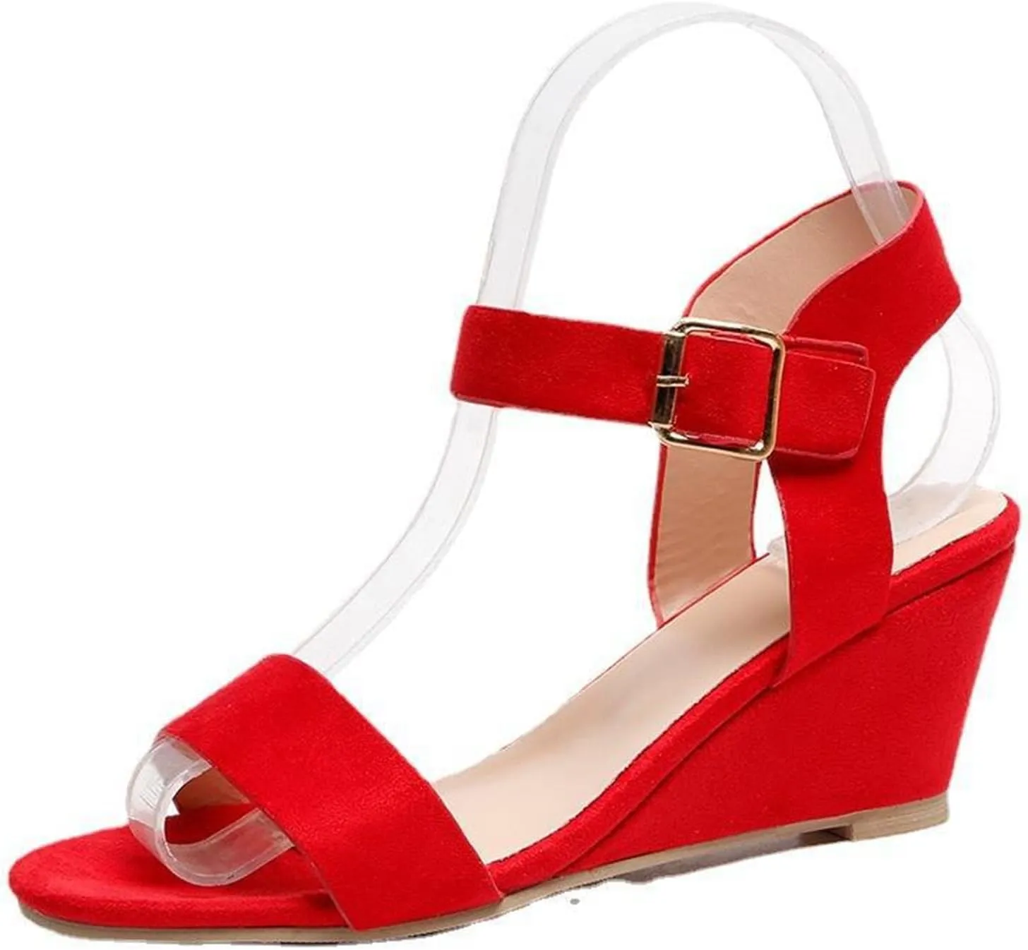 Sandals Women Comfortable Wedge Platform Sandals Ankle Strap Open Toe Boho Casual Dressy Summer Beach Dress Shoes
