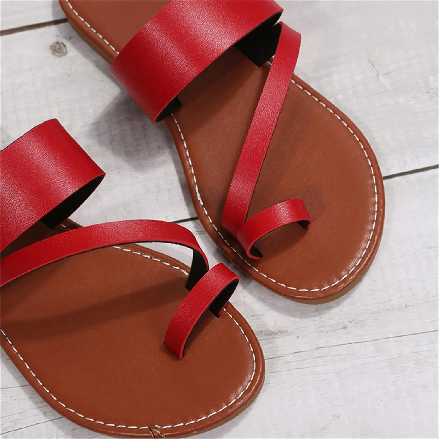 Sandals Women Flat Sandals Women's Flip Flop Sandal Leather Sandals for Women Flat Beach Sandals