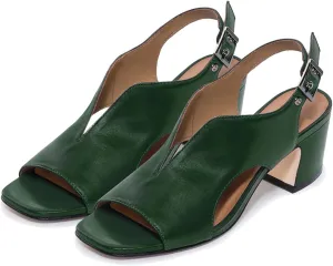 SHODENSE Women Heeled Sandals Peep Square Toe Suede Chunky Block Heel Sandal Booties Cut-out Ankle Strap Heeled Dress Sandal Shoes Open Toe Slingback Pumps Backless Buckle Summer Elegant 4-13 M US