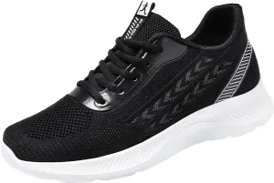 Shoes for Women Womens Fashion Sneakers Platform Black Loafers Women Platform Lightweight Breathable Women's Christmas Shoes Wide Toe Box Trendy Casual