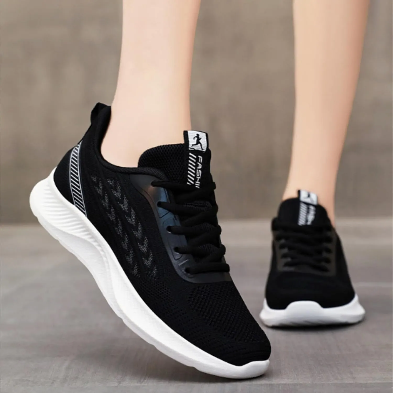 Shoes for Women Womens Fashion Sneakers Platform Black Loafers Women Platform Lightweight Breathable Women's Christmas Shoes Wide Toe Box Trendy Casual