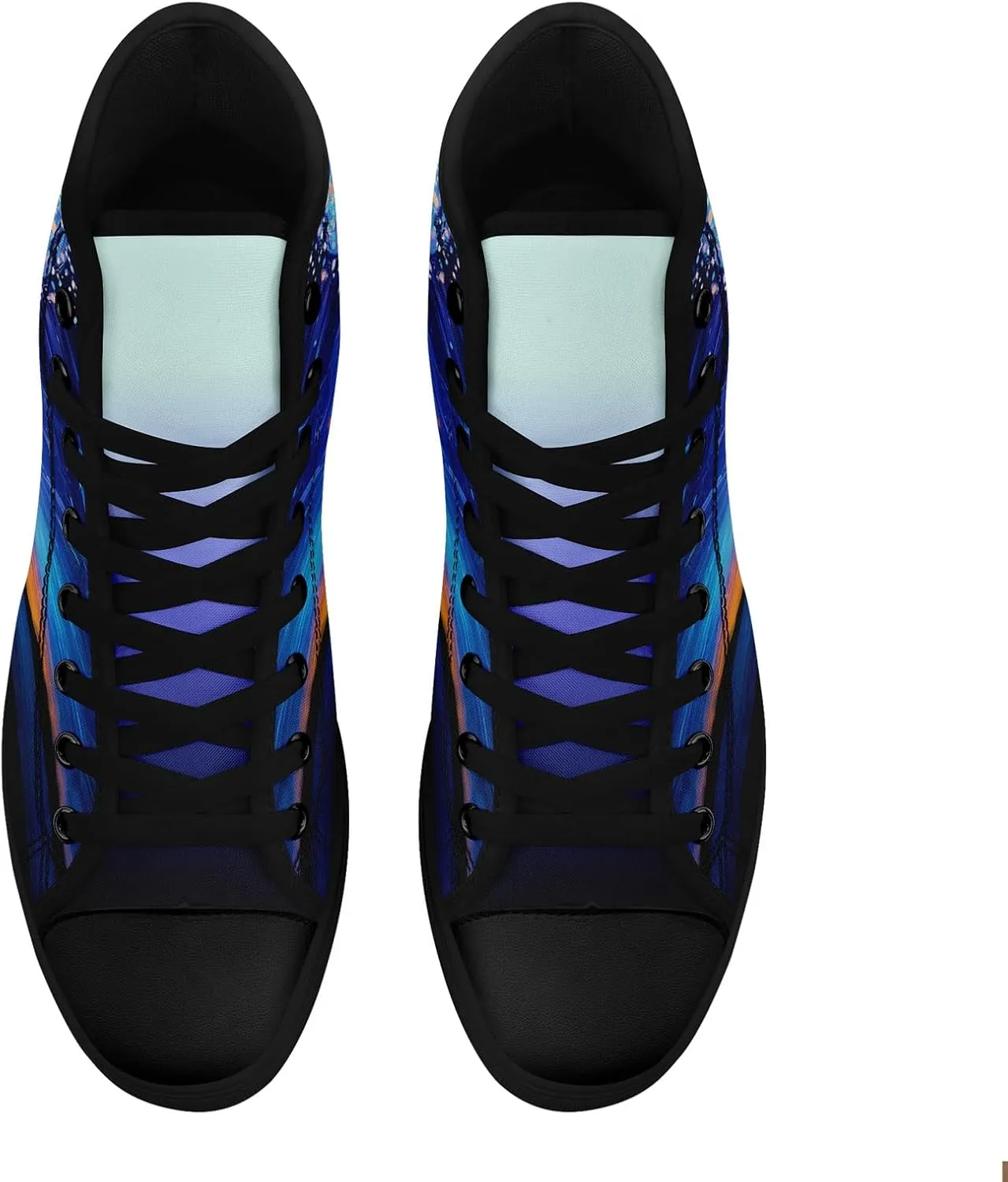 Sky High-top Canvas Shoes for Men Women Fashion Breathable Lace Up Comfortable Trendy Sneaker Plat Star Moon Shoes