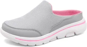 Slip On Mules & Clogs for Womens Mens Lightweight Breathable Mesh Slippers Slip-On Orthopedic Shoes Closed Toe Slides