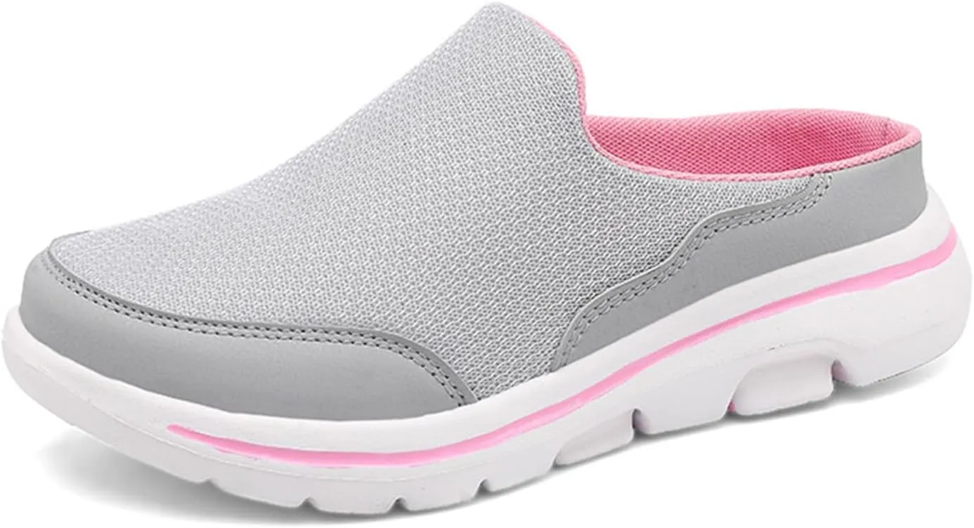 Slip On Mules & Clogs for Womens Mens Lightweight Breathable Mesh Slippers Slip-On Orthopedic Shoes Closed Toe Slides