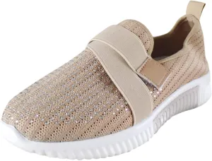 Sneakers for Women Mesh Slip On Running No Lace Walking Shoes Slip On Lightweight Gym Workout Breathable Fashion Sneakers