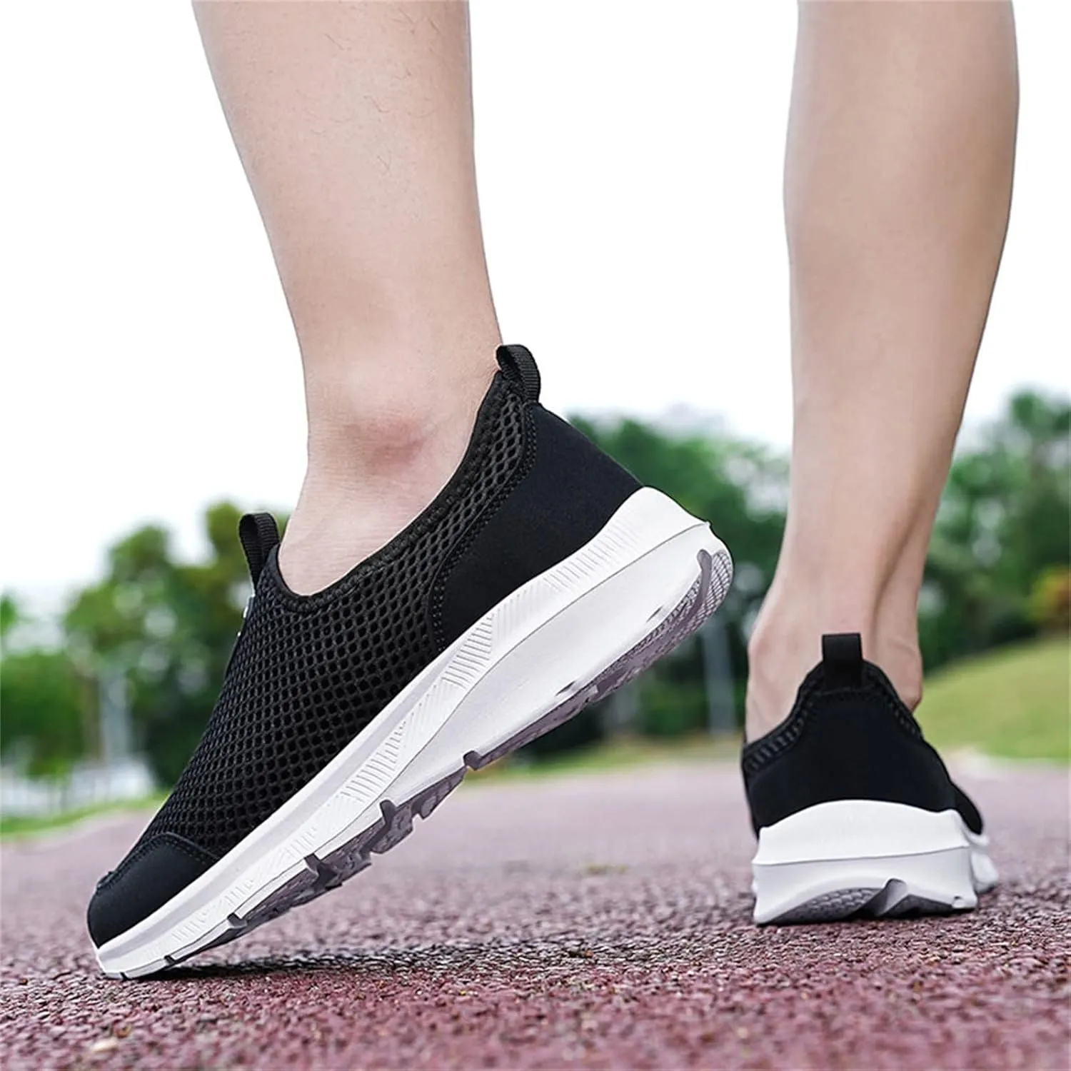 Sneakers for Women Walking Shoes Non Slip Lightweight Slip On Shoes Women Comfort Slip On Shoes Casual Wedge Sneakers White Tennis Shoe Loafers Dress Shoe