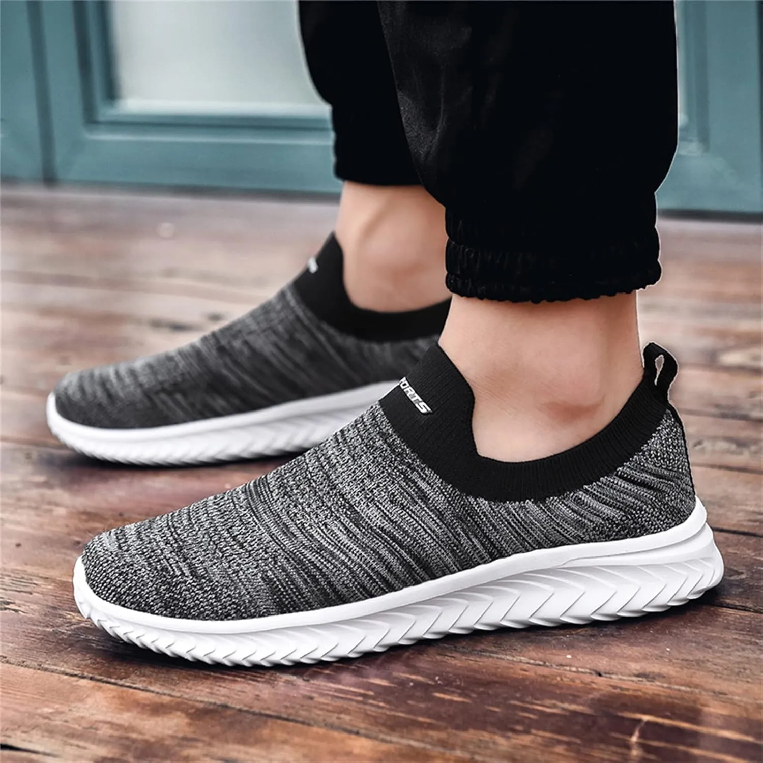 Sneakers for Women Walking Shoes Non Slip Lightweight Slip On Shoes Women Comfort Slip On Shoes Casual Wedge Sneakers White Tennis Shoe Loafers Dress Shoe