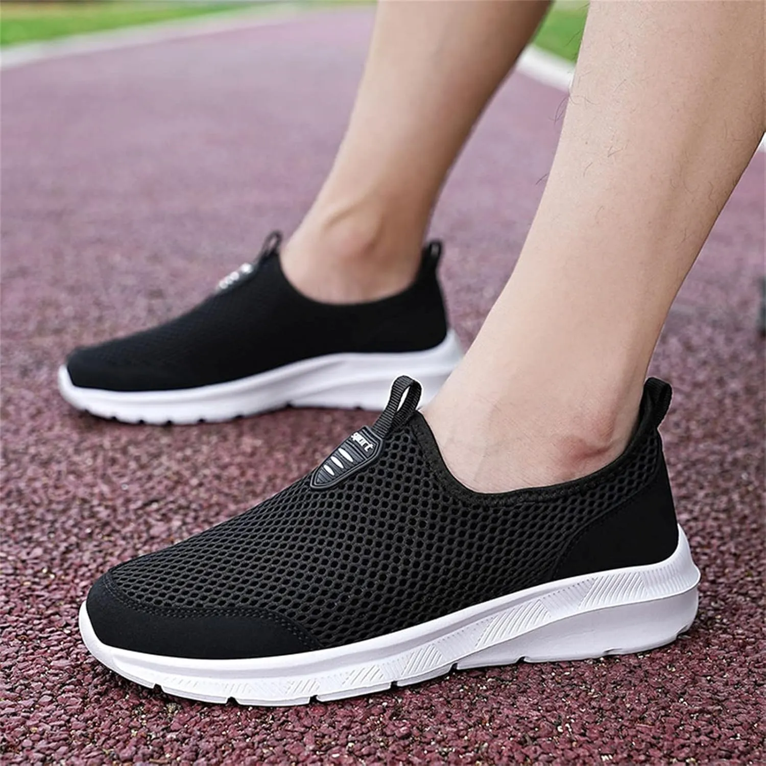 Sneakers for Women Walking Shoes Non Slip Lightweight Slip On Shoes Women Comfort Slip On Shoes Casual Wedge Sneakers White Tennis Shoe Loafers Dress Shoe