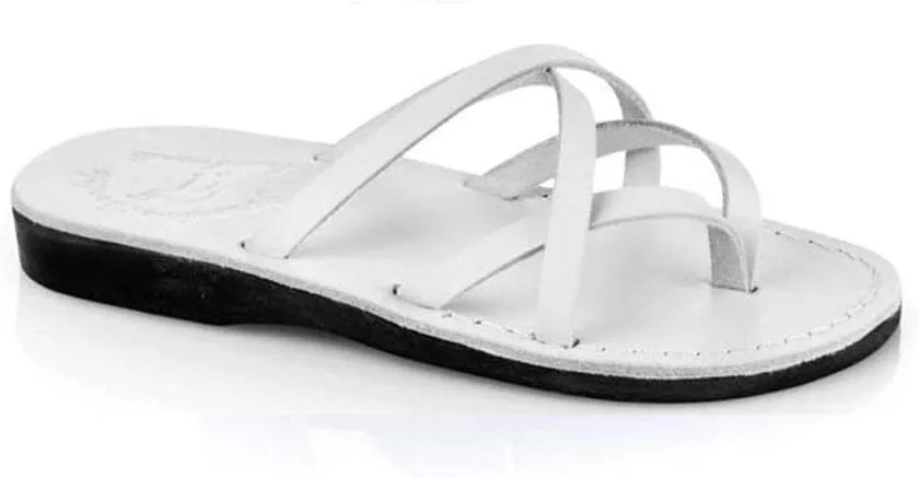 Tamar - Leather Strappy Flip Flops - Womens Sandals