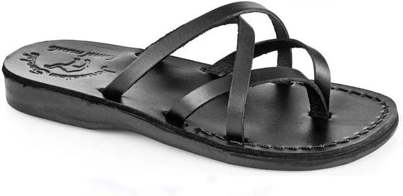 Tamar - Leather Strappy Flip Flops - Womens Sandals