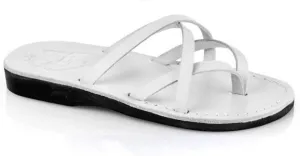 Tamar - Leather Strappy Flip Flops - Womens Sandals