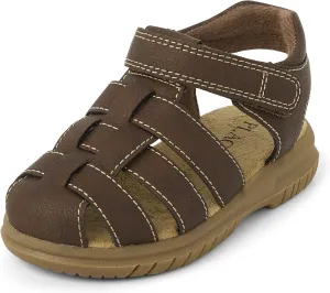 The Children's Place Baby Boys and Toddler Fisherman Sandals, Brown