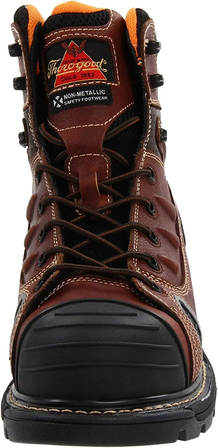 Thorogood GEN-Flex2 6” Composite Safety Toe Work Boots For Men - Breathable Heavy-Duty Toe Cap Boots With Goodyear Storm Welt, Slip-Resistant Outsole and Comfort Insole