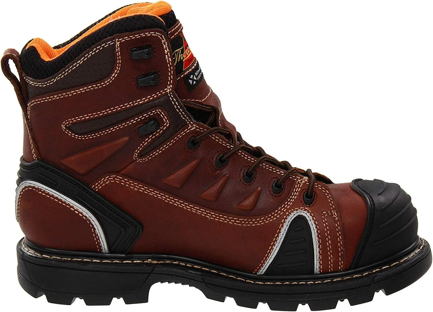 Thorogood GEN-Flex2 6” Composite Safety Toe Work Boots For Men - Breathable Heavy-Duty Toe Cap Boots With Goodyear Storm Welt, Slip-Resistant Outsole and Comfort Insole