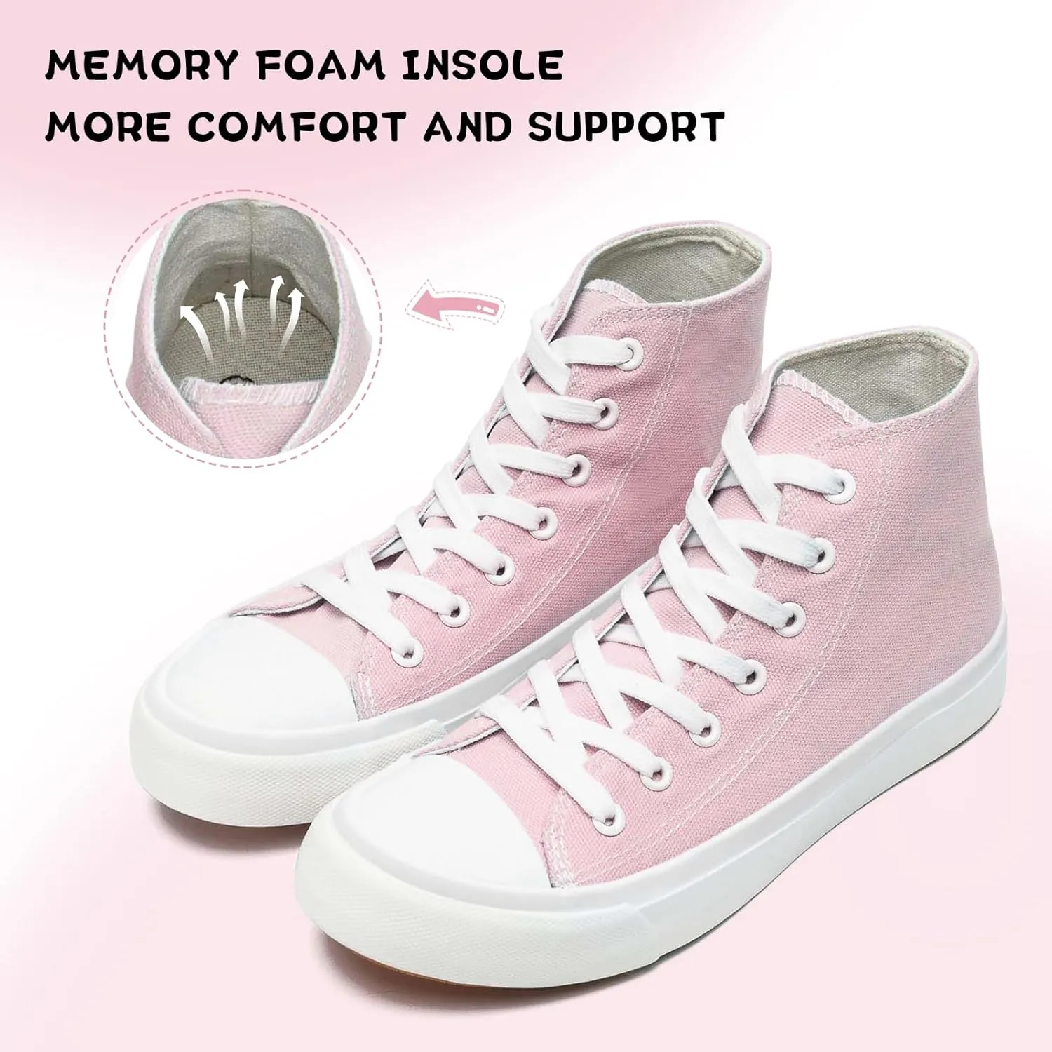 Toddler/Little Sneakers for Girls Boys Kids Fashion High Tops Canvas Shoes Classic Casual Tennis Shoes Colorful Shoes