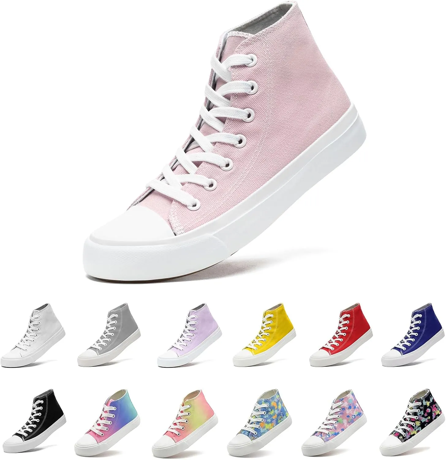 Toddler/Little Sneakers for Girls Boys Kids Fashion High Tops Canvas Shoes Classic Casual Tennis Shoes Colorful Shoes
