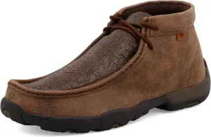 Twisted X Men's Chukka Driving Moc, Moc Toe, Brown & Brown Print, 12 W