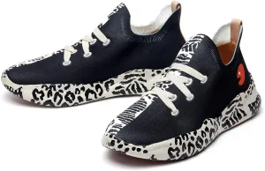 UIN Men's Fashion Sneakers Lightweight Walking Casual Slip Ons Comfortable Art Painted Athletic Travel Shoes Mijas Eye of Exploration