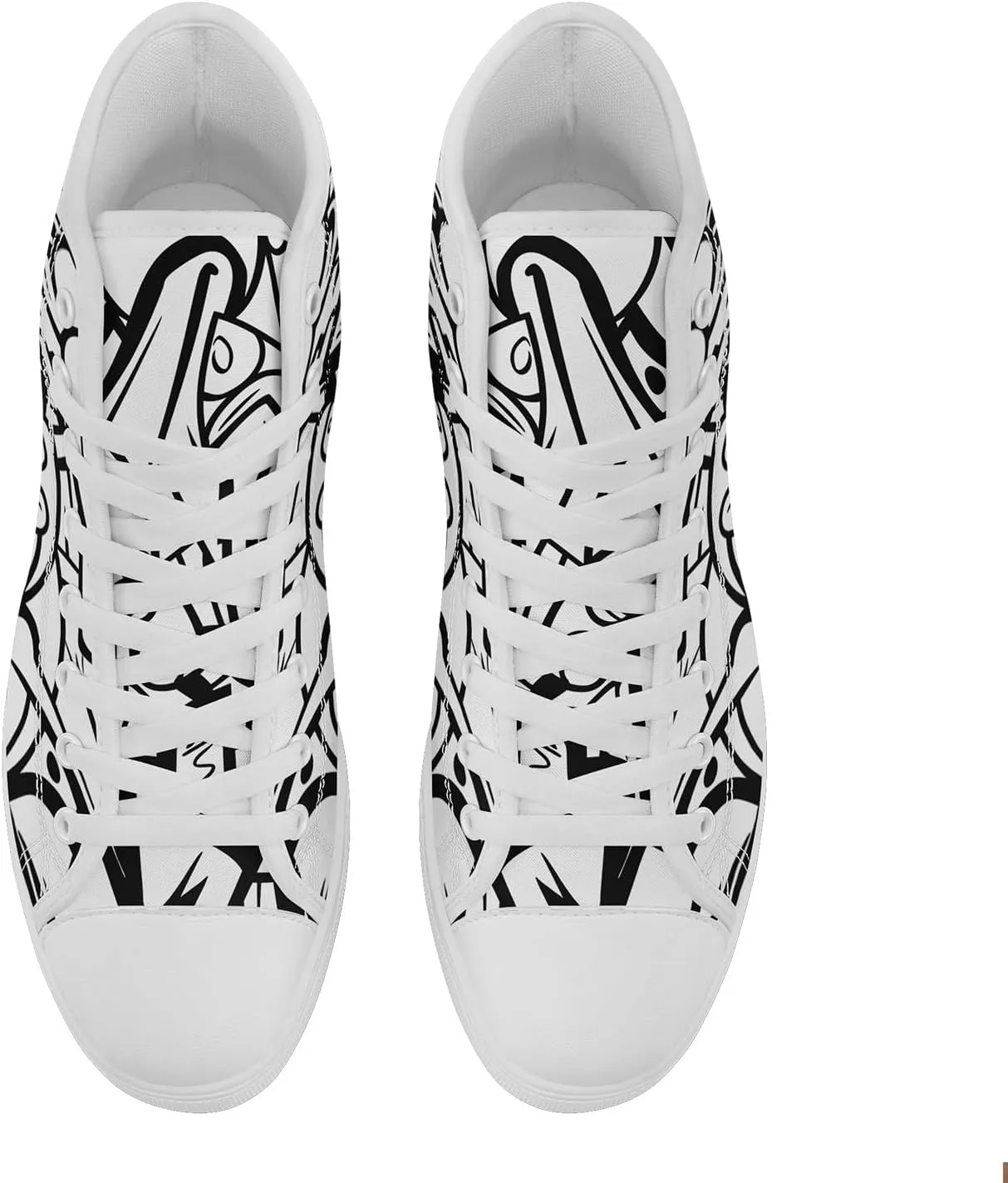 Unisex Graffiti High-Top Canvas Sneakers Stylish Streetwear Colorful Canvas Shoes for Women Comfortable Casual Walking Shoes