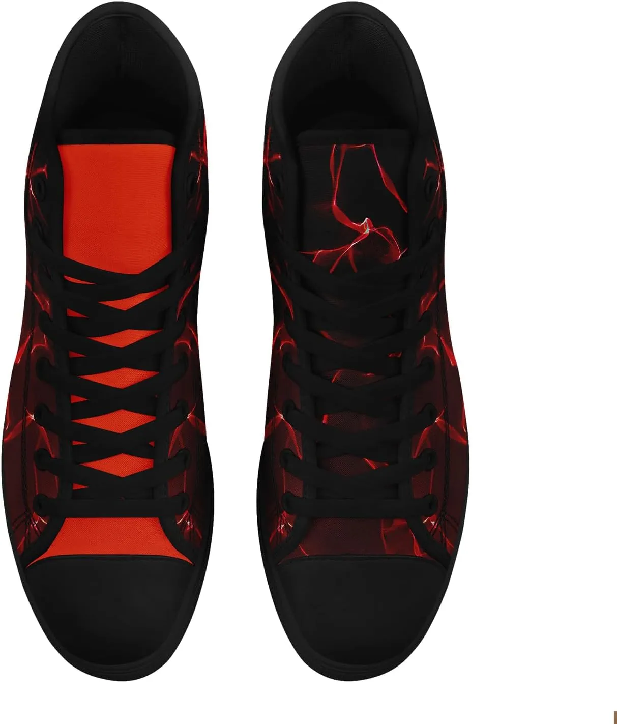 Unisex Skull High Tops for Women Cool Design Black Canvas Shoes Classic Lace Up Fashion Sneakers Streetwear