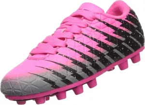 Vizari Bolt Firm Ground Youth Soccer Cleats for Boys and Girls | Textured Synthetic Leather Upper Kids Football Cleats with Polyurethane Sole for Comfort and Traction