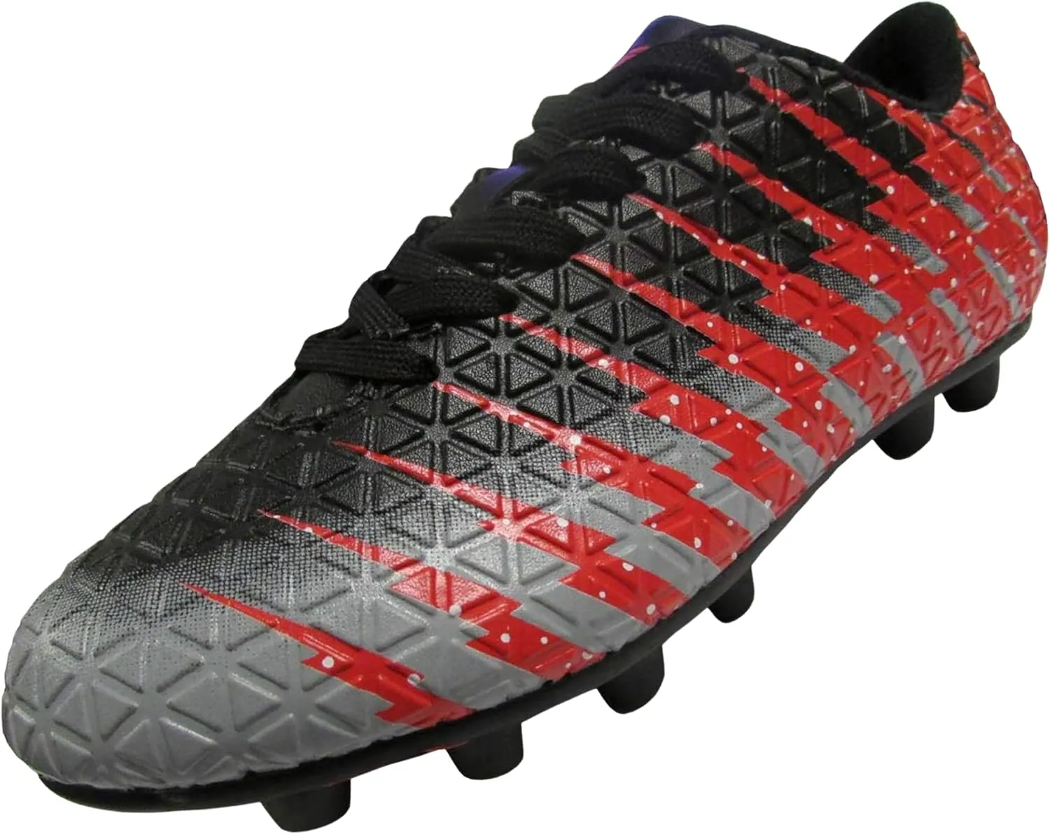 Vizari Bolt Firm Ground Youth Soccer Cleats for Boys and Girls | Textured Synthetic Leather Upper Kids Football Cleats with Polyurethane Sole for Comfort and Traction