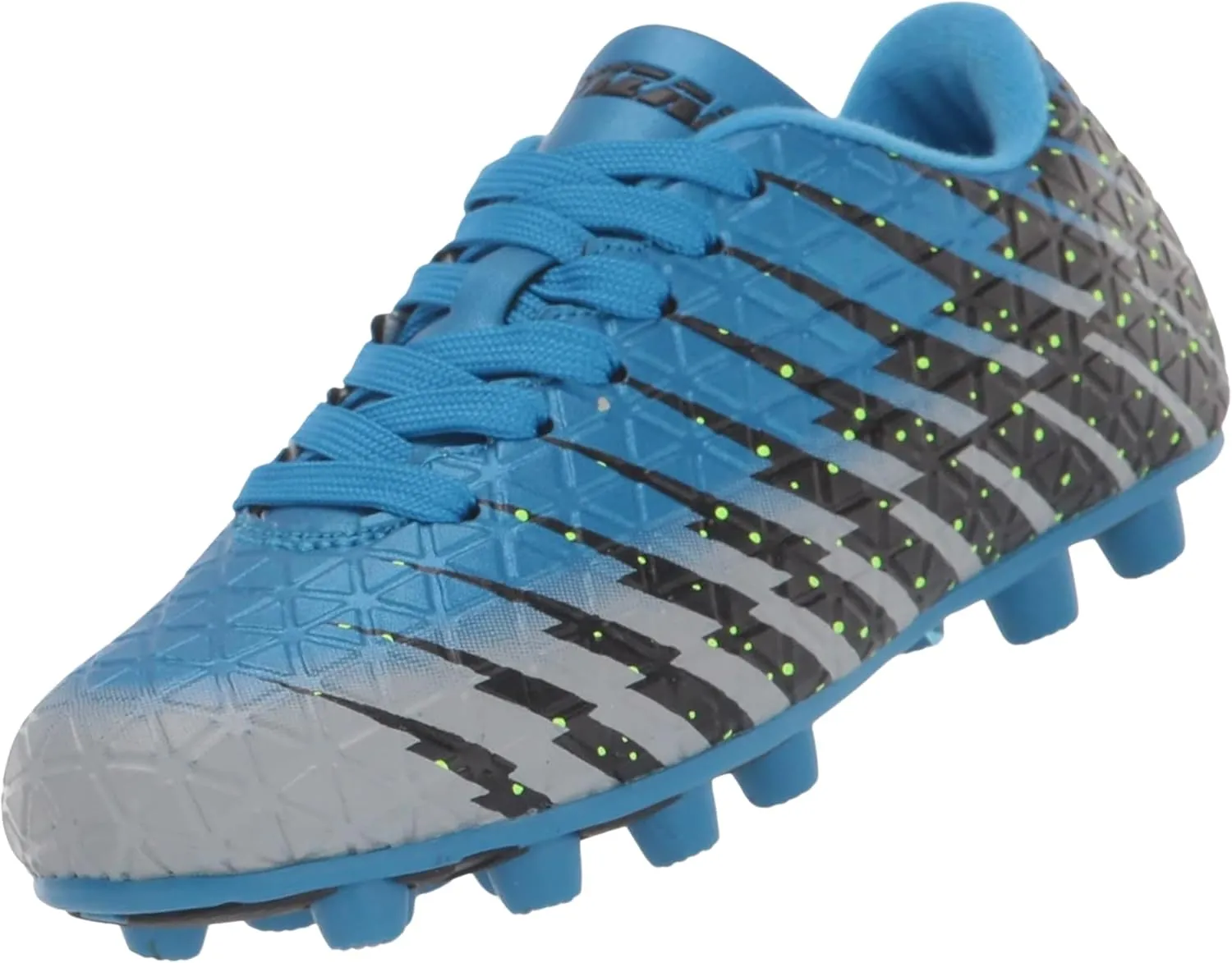Vizari Bolt Firm Ground Youth Soccer Cleats for Boys and Girls | Textured Synthetic Leather Upper Kids Football Cleats with Polyurethane Sole for Comfort and Traction