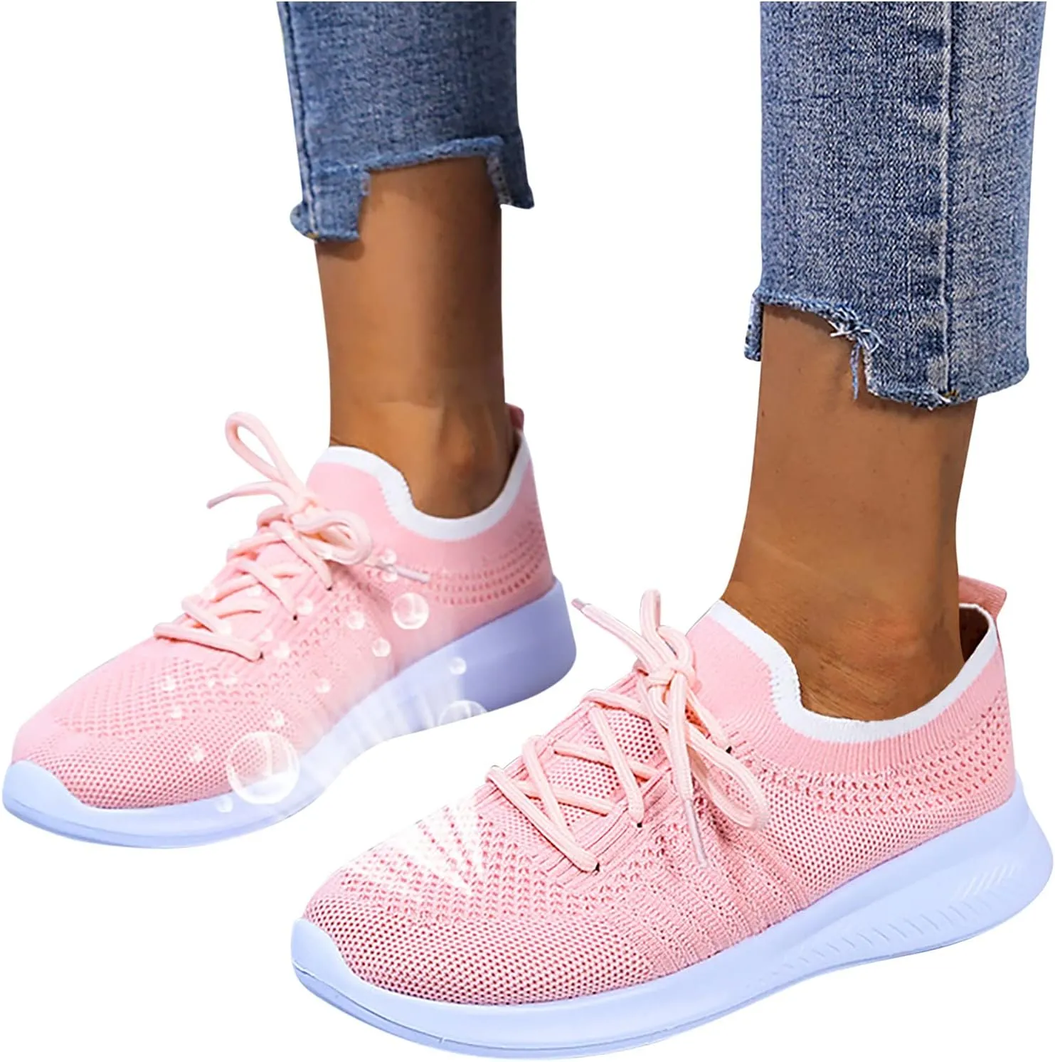 Walking Shoes for Women Slip On， Women's Fashion Sneakers,Slip On Sneakers for Women Leopard Print Flat Canvas Shoes Round Toe Shoes Loafers Shoes Pink