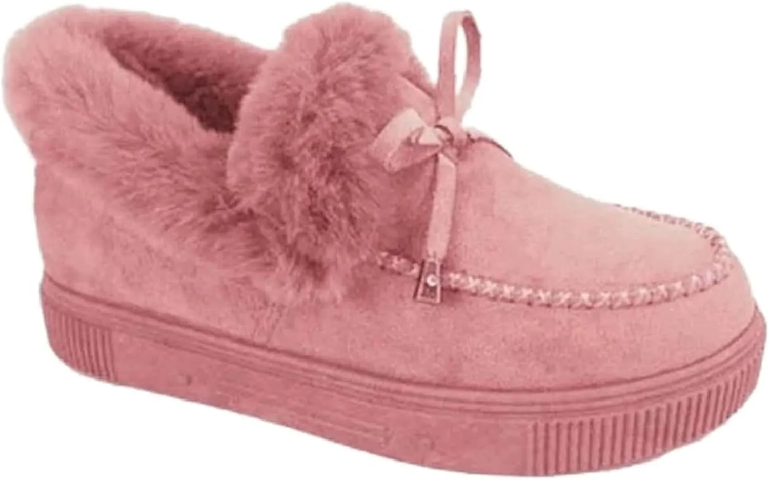 Winter Boots For Women Fashion Warm Fur Lined Snow Boots Casual Trendy Comfortable Fuzzy Loafers Shoes Ankle Booties
