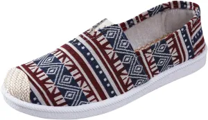 Women Flat Shoes Slip On For Women Slip On Shallow Mouth Simple Single Shoes Casual Shoes Work Shoes Canvas Dance Slip on Soft Battle Non Slip Dress Comfort baseball sandals calf O54-Navy