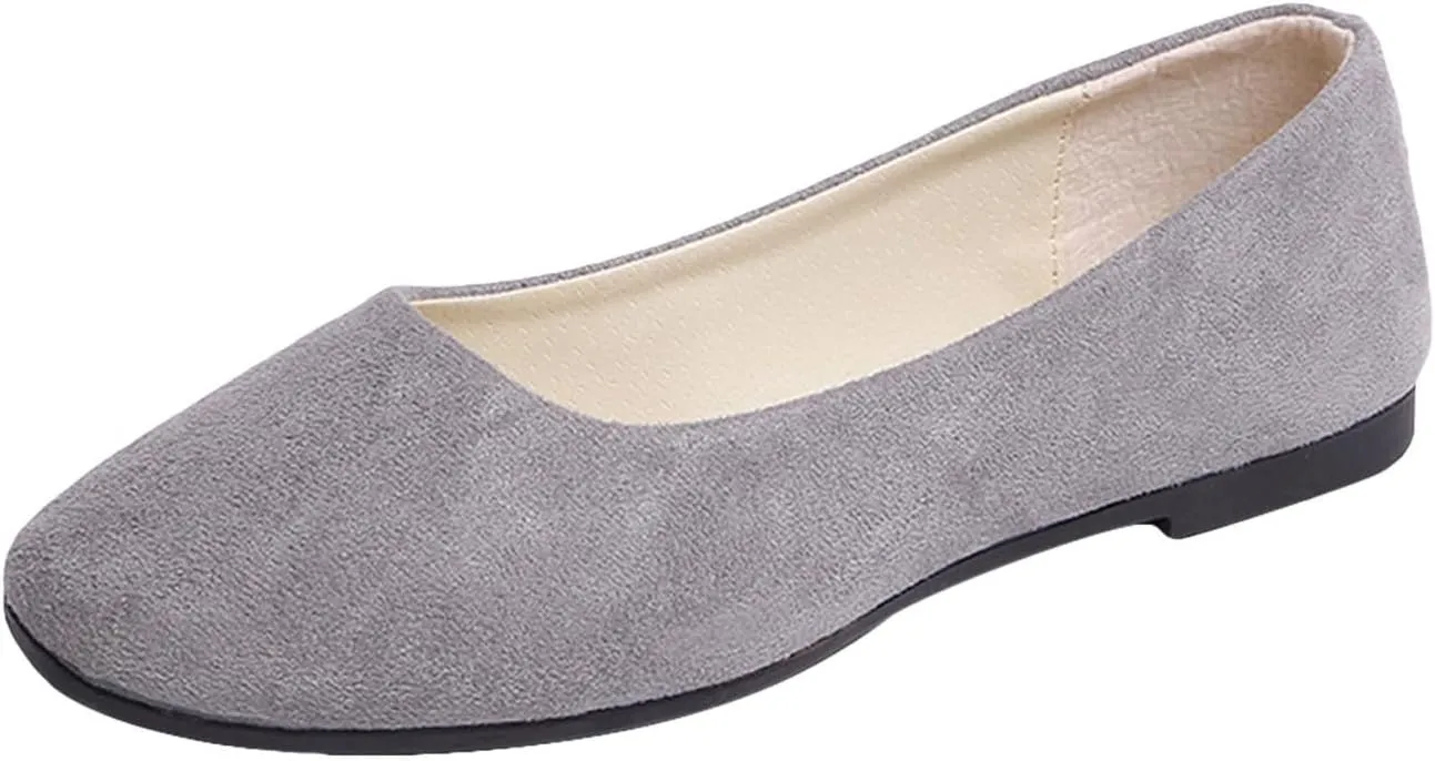 Women Shoes Sandals Women Girls Solid Big Size Slip On Flat Shallow Comfort Casual Single Shoes