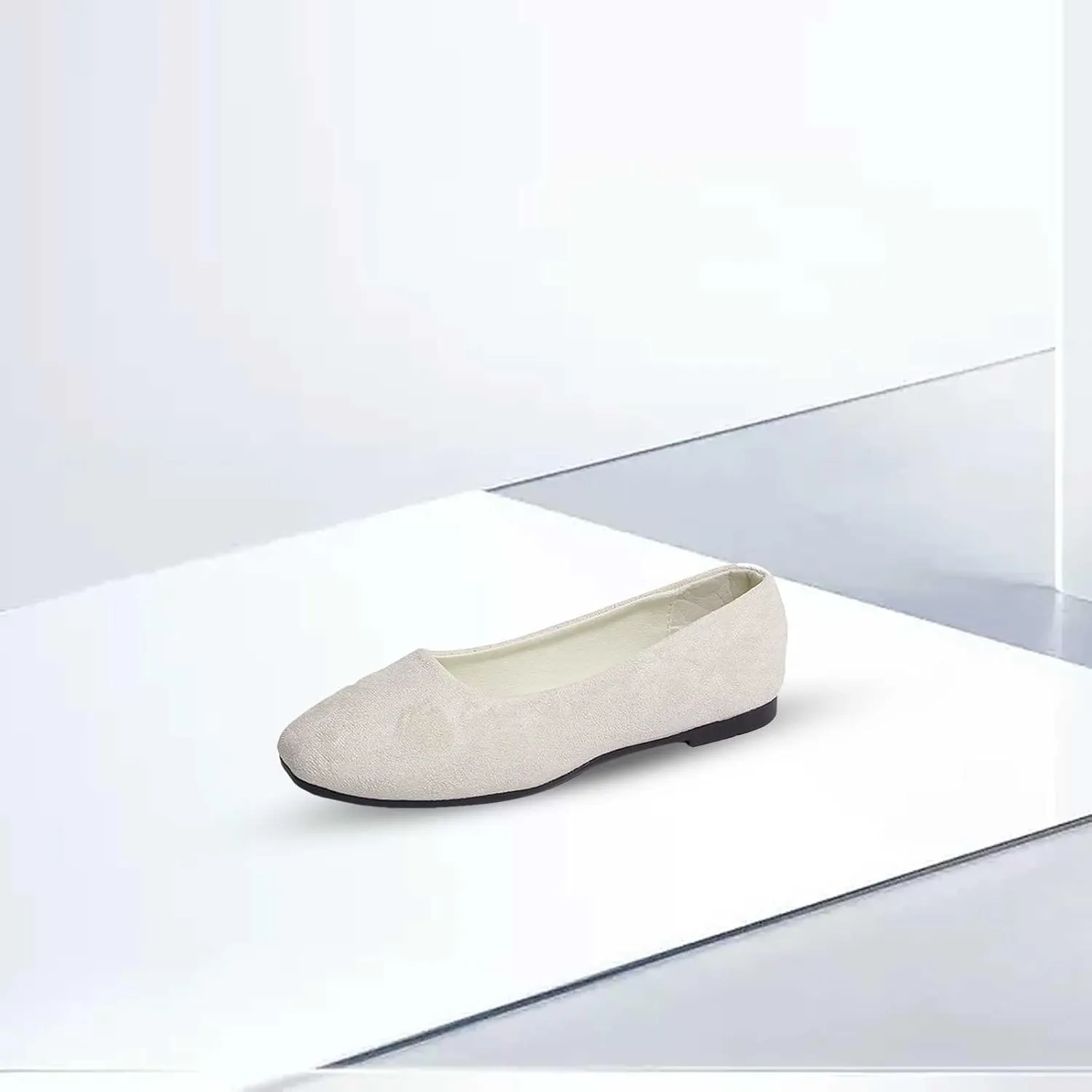 Women Shoes Sandals Women Girls Solid Big Size Slip On Flat Shallow Comfort Casual Single Shoes