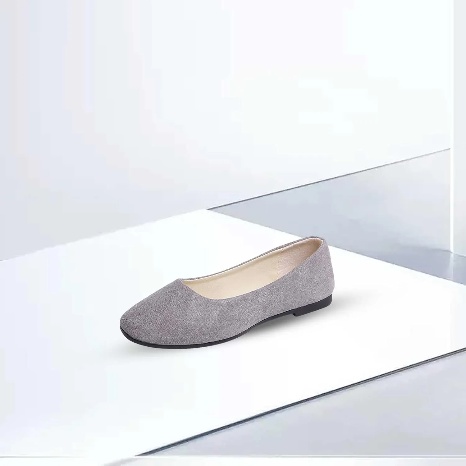Women Shoes Sandals Women Girls Solid Big Size Slip On Flat Shallow Comfort Casual Single Shoes