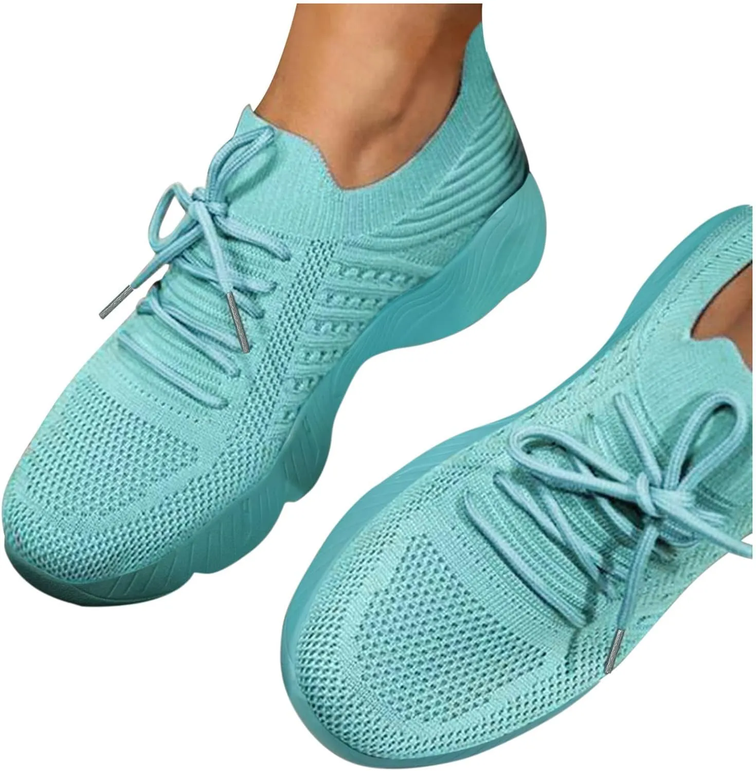 Women Walking Shoes Sock Sneakers Slip-On Breath Mens Tennis Shoes Comfort Shoes Dressy Casual Slip On Sneakers Brown Tennis Shoe White Loafers