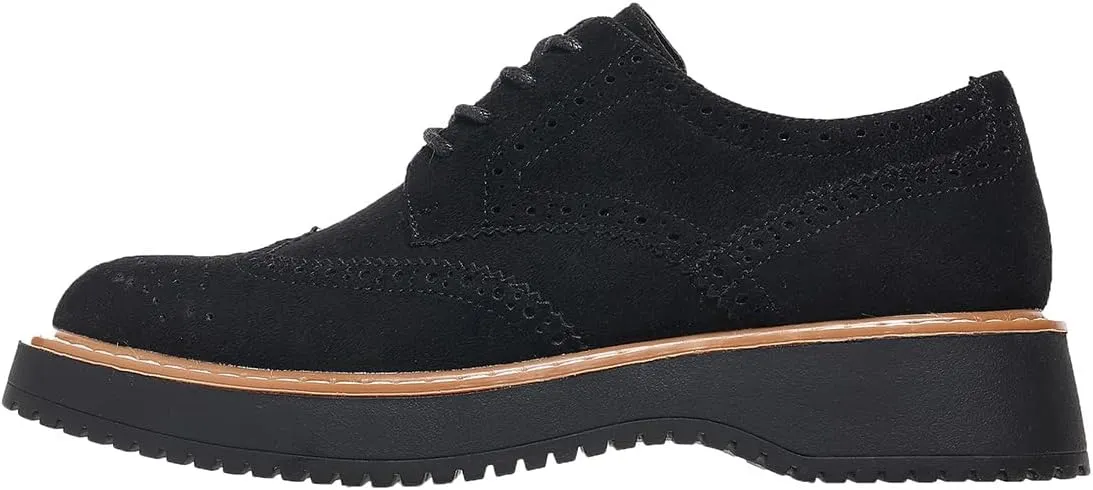 Women's Chunky Platform Lace-Up Round Toe Oxfords Shoes Non-Slip Comfort Casual Dressy School Work Loafers