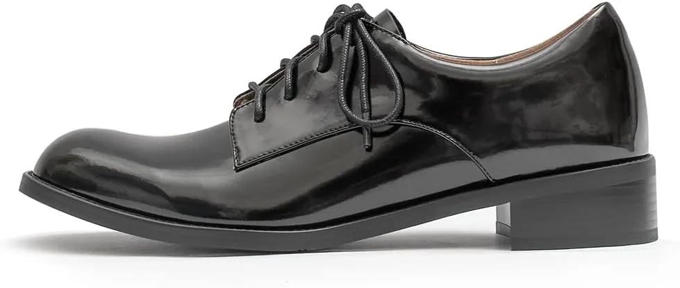 Women's Classic Lace-up Smooth Leather Oxford