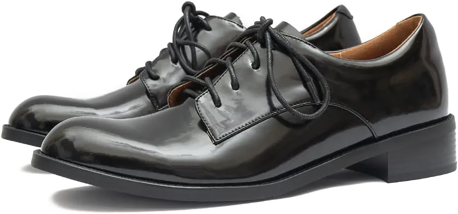 Women's Classic Lace-up Smooth Leather Oxford
