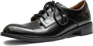 Women's Classic Lace-up Smooth Leather Oxford