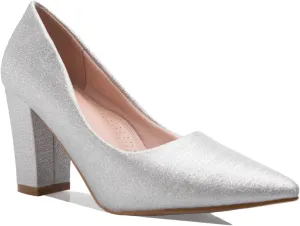 Women's Classic Pointed-Toe Elegant Pumps Low Block Heel - Adorable, Comfortable