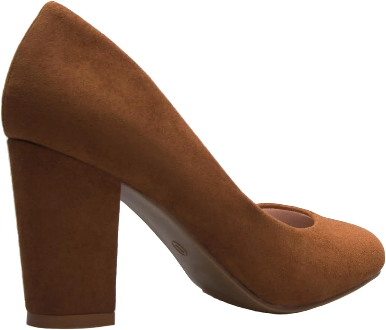 Women's Classic Round-Toe Platform Pumps High Block Heel - Adorable, Comfortable