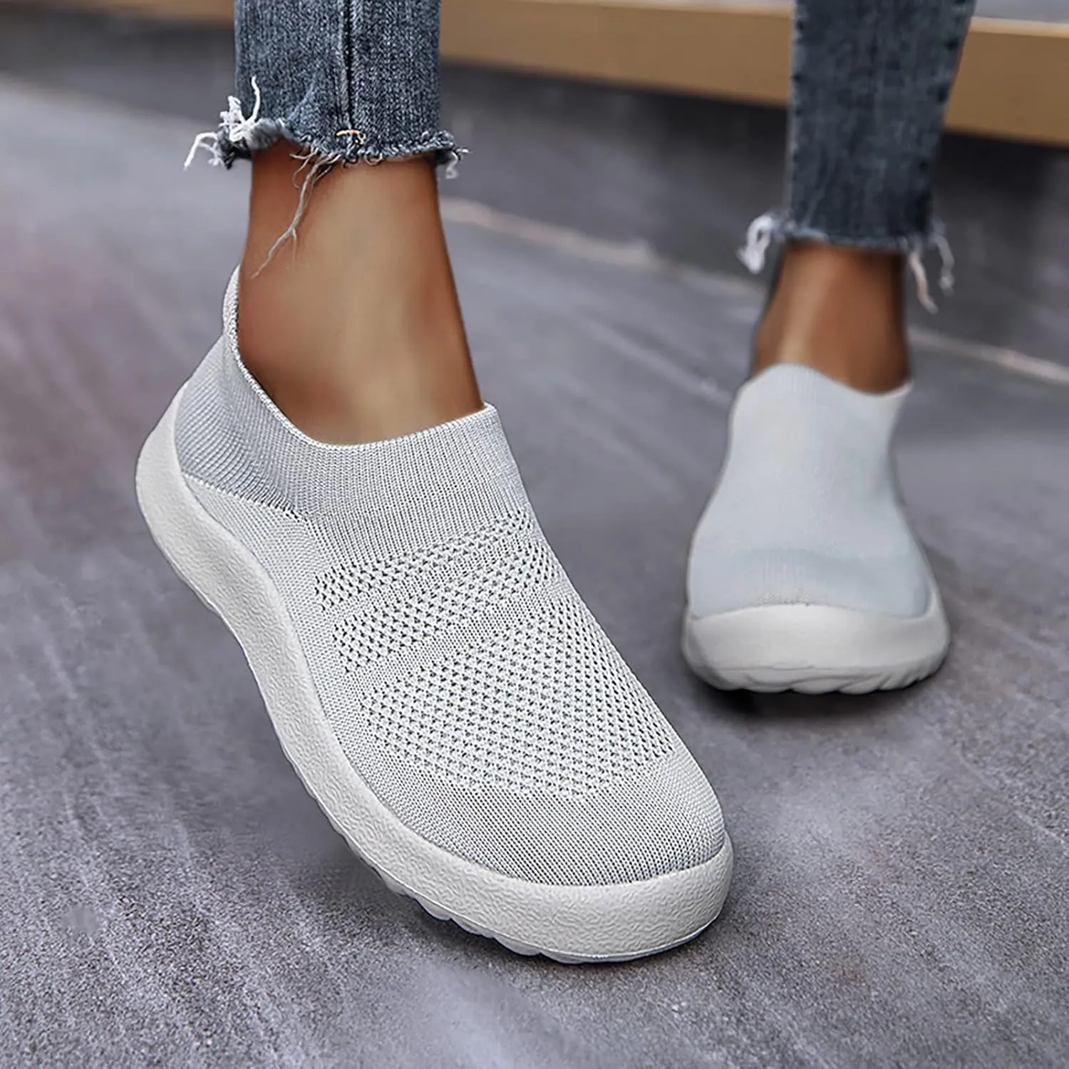 Women's Fashion Sneaker Non Slip Breathable Lightweight Comfortable Lace Up Leather Tennis Shoes Women Women's Platform Loafers White Leather Sneakers