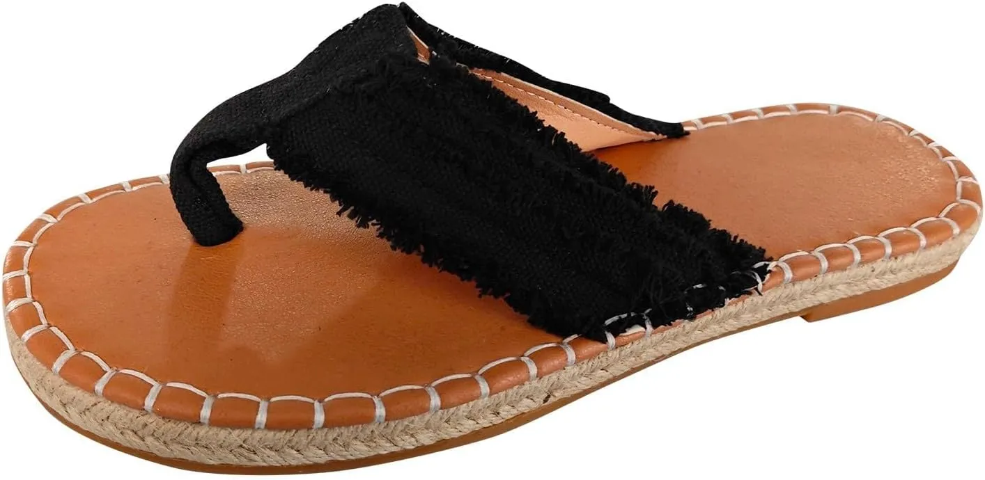Women's Flip Flops Fashion Platform Fisherman Beach Style Slip on Sandals Summer Comfortable Thong Sandals