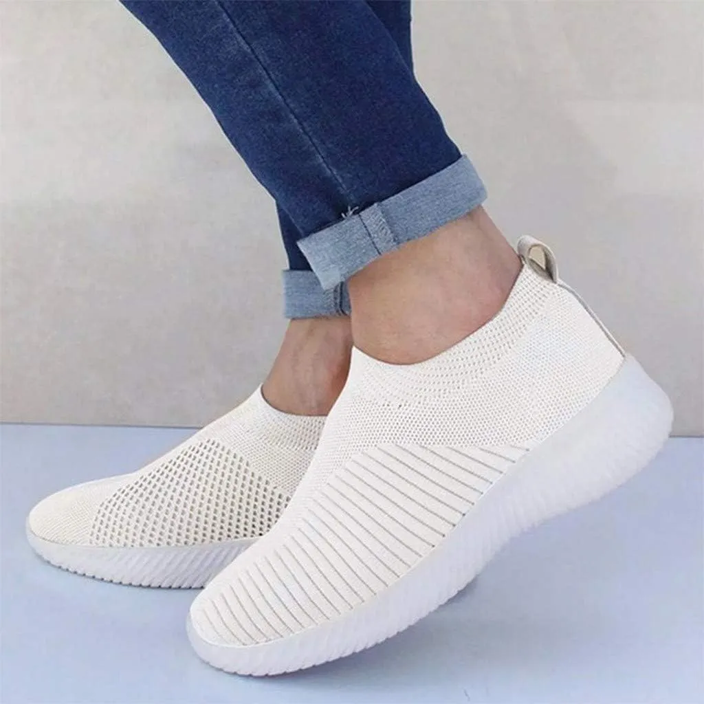 Women's Lightweight Slip On Walking Running Shoes Womens Running Shoes Loafers Casual Black Shoes Wedge Sneakers Slip On Tennis Shoe Trainers Shoe