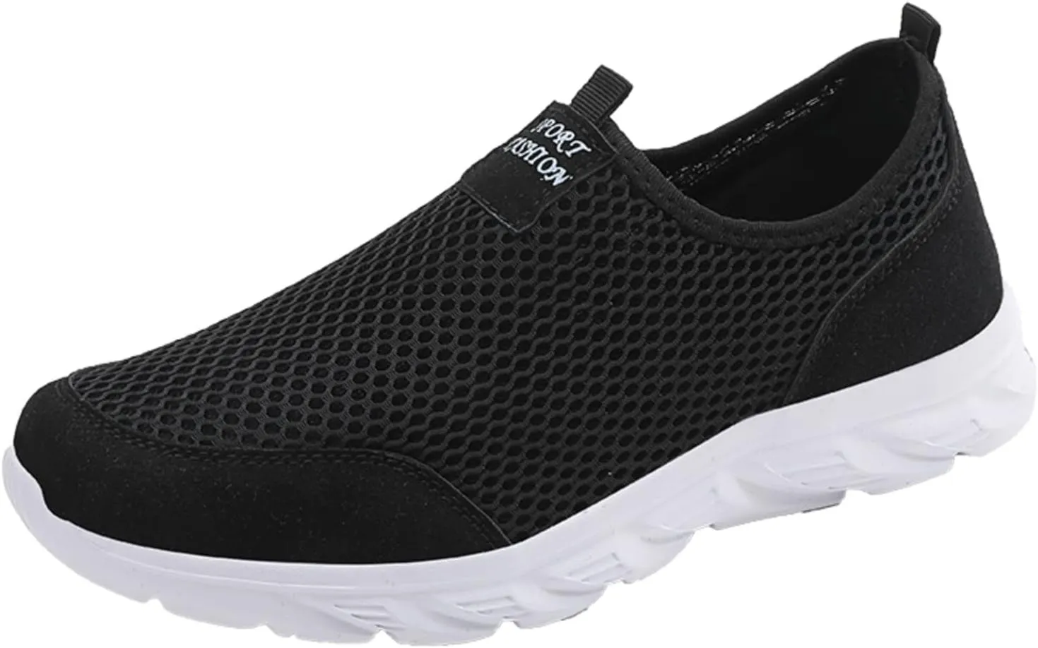 Women's Lightweight Slip On Walking Running Shoes Womens Running Shoes Loafers Casual Black Shoes Wedge Sneakers Slip On Tennis Shoe Trainers Shoe