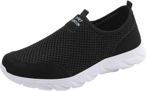 Women's Lightweight Slip On Walking Running Shoes Womens Running Shoes Loafers Casual Black Shoes Wedge Sneakers Slip On Tennis Shoe Trainers Shoe