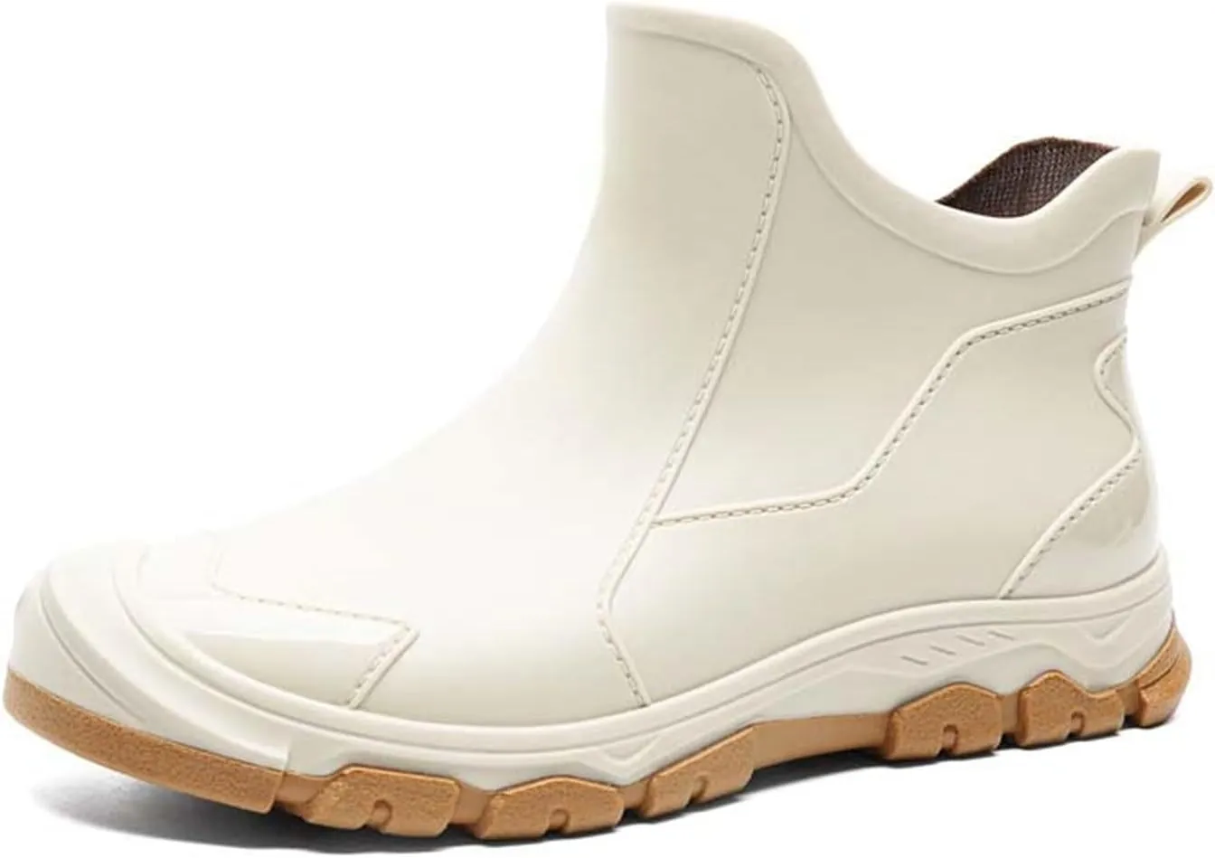 Womens Mens Rain Boots Waterproof Slip On Shoes Outdoor Walking Water Shoes Ankle Boots Non Slip Fishing Shoes