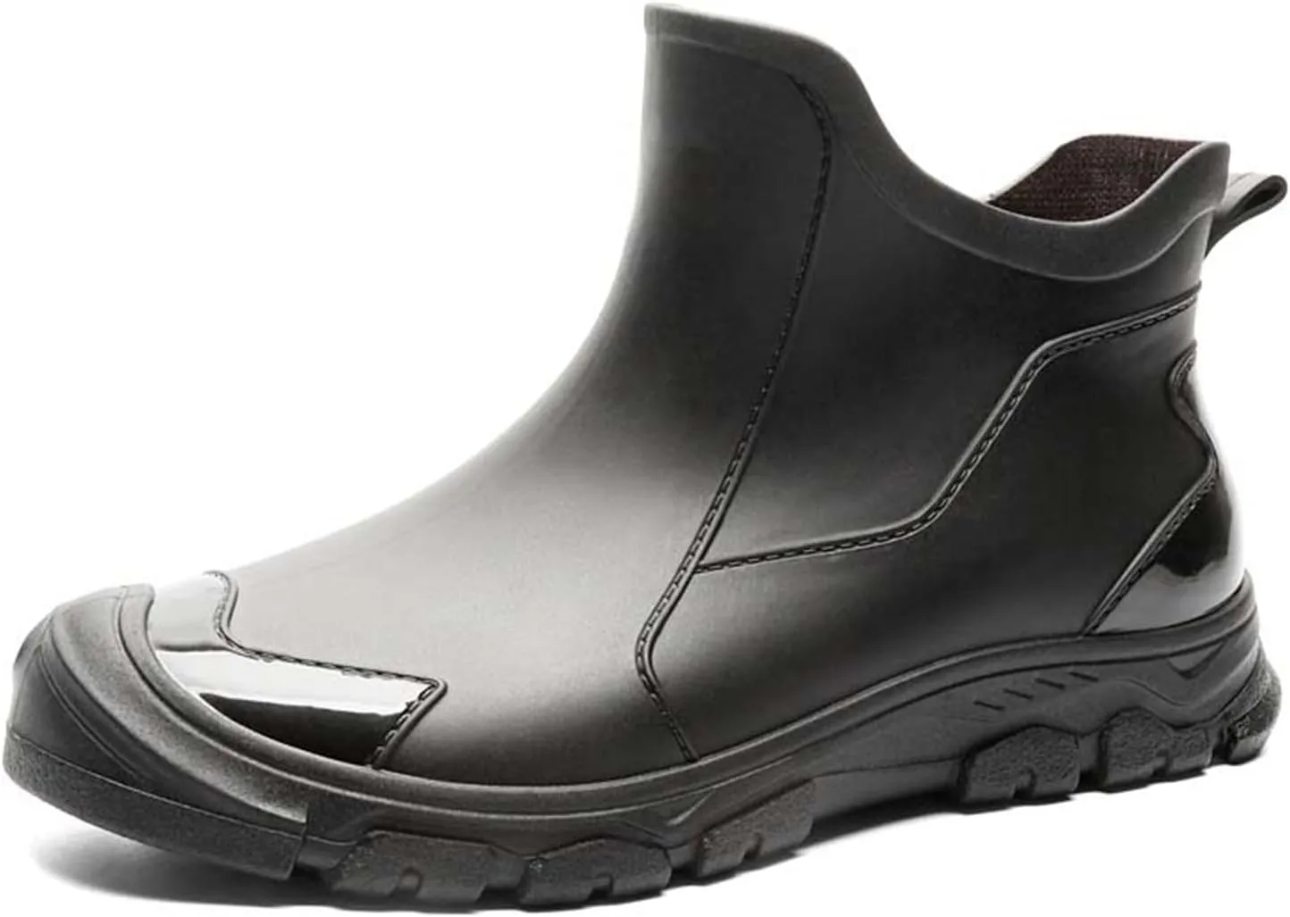Womens Mens Rain Boots Waterproof Slip On Shoes Outdoor Walking Water Shoes Ankle Boots Non Slip Fishing Shoes